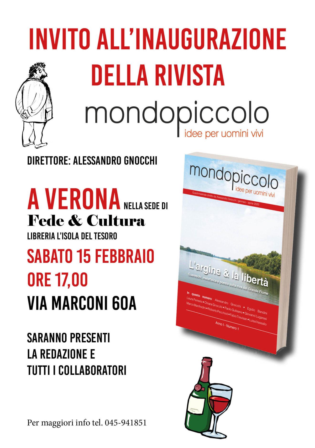 Sabato 15 febbraio: mondopiccolo incontra i lettori a Verona